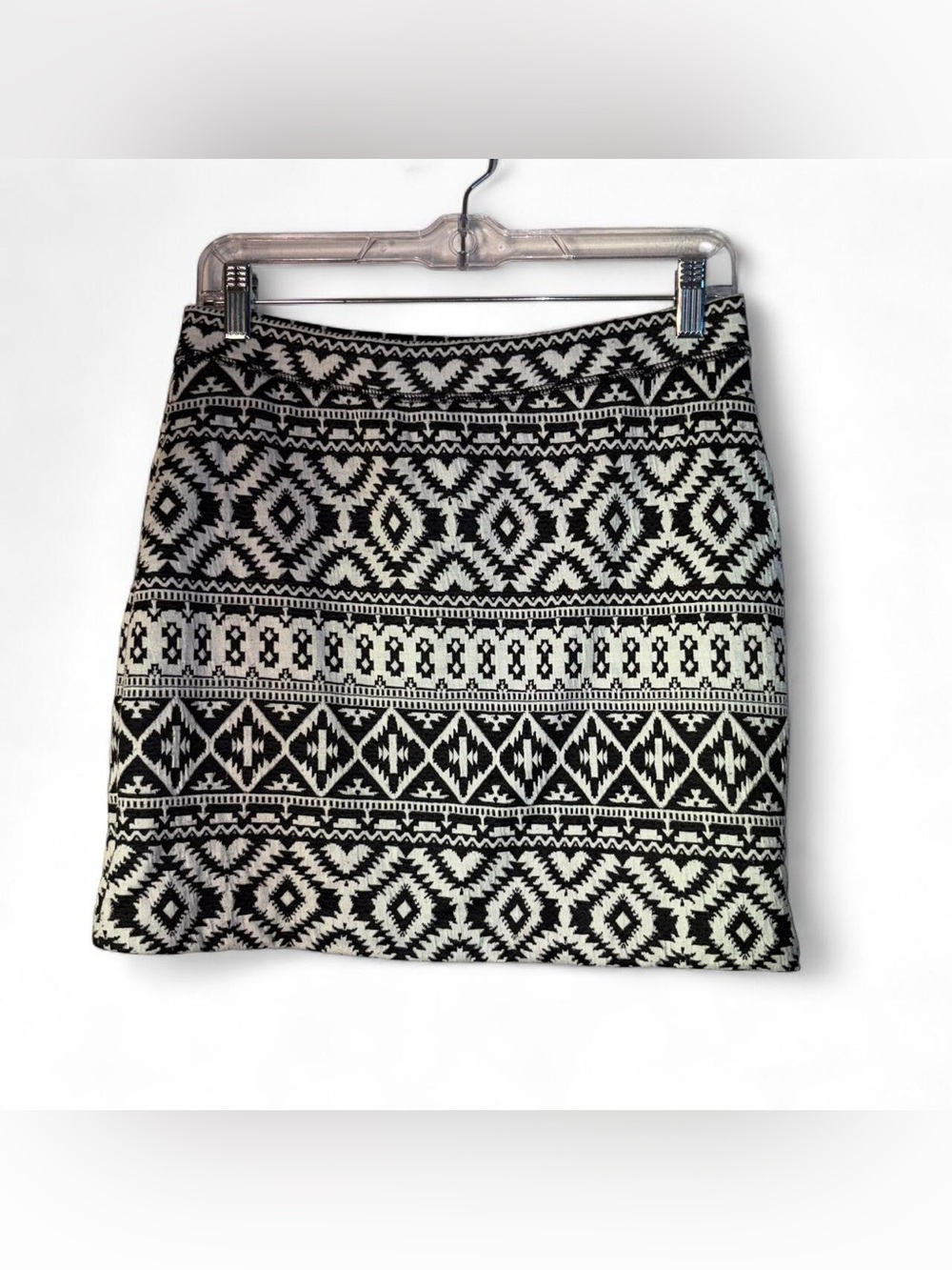 GAP Black & White Aztec Mini Skirt